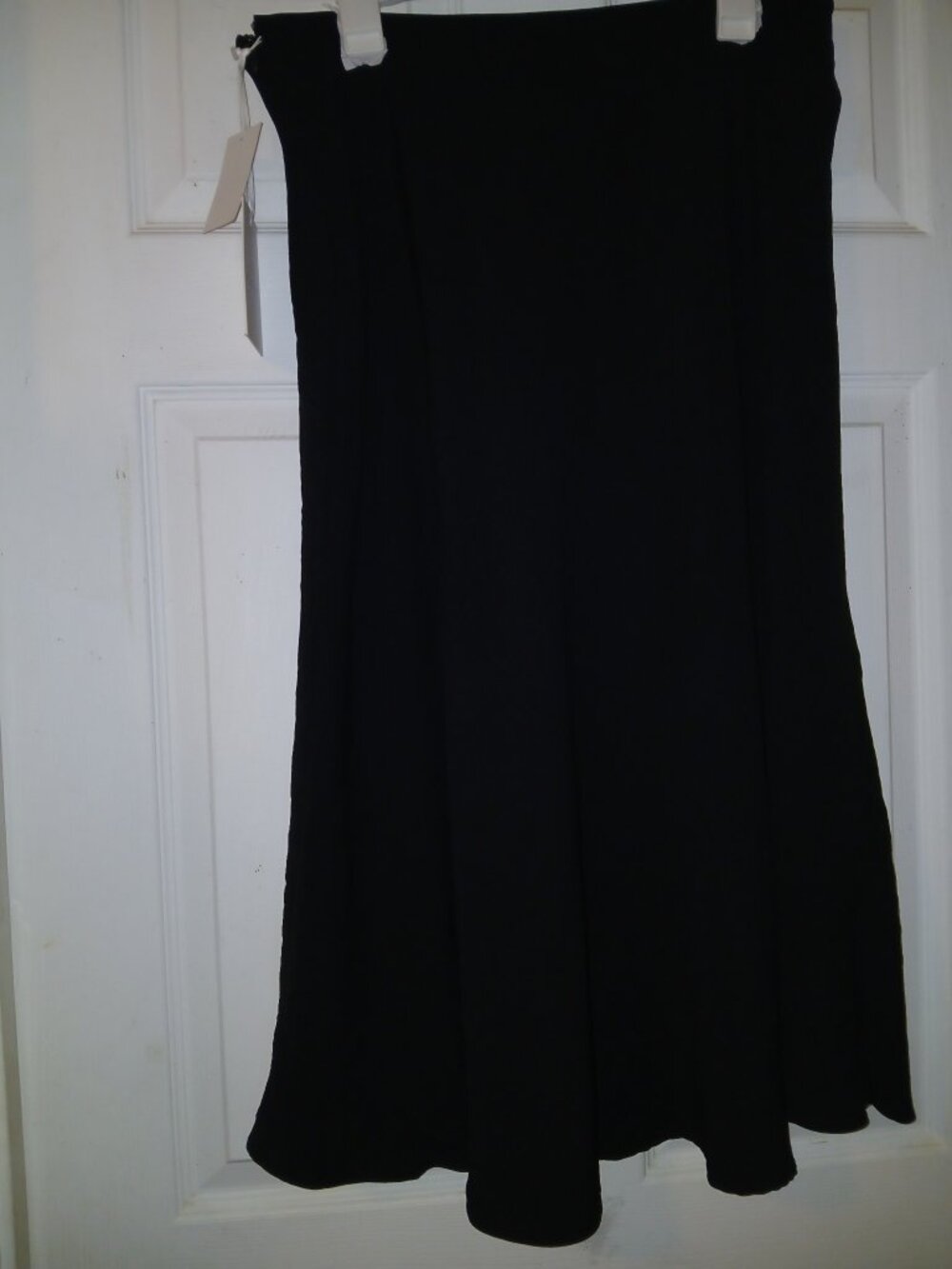 Women's Black A-Line Midi Skirt